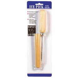 Harold Import Natural/Silver Steel/Wood Ice Pick