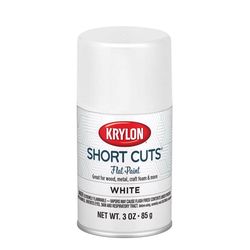 Krylon Short Cuts Flat White Spray Paint 3 oz