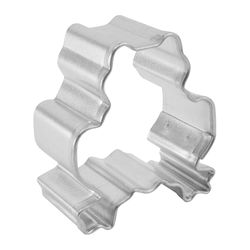 R&M International Corp 1 in. W X 2 in. L Mini Frog Cookie Cutter Silver 1 pc