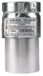 Selkirk Adjustable 3 in. D Aluminum/Galvanized Steel Draft Hood Connector