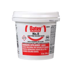 Oatey 8 oz Lead-Free Paste Flux Petroleum-Based 1 pc