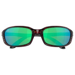 Costa Brine Sunglasses Brown Tortoise Frame Green Lens Polarized Blue Light Blocking