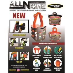Boxtown Team All-N-One Polyester/Polypropylene Orange Ladder Bumper Covers 1 pk