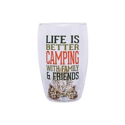 Pavilion We People 14 oz Clear BPA Free Camping Double Wall Tumbler