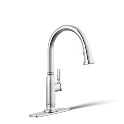 Kohler Ackley One Handle Polished Chrome Pull-Down Kitchen Faucet