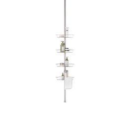 Zenna Home 97 in. H X 11.5 in. W X 8 in. L 4-Shelf Corner Shower Caddy