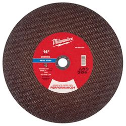 Milwaukee 14 in. D X 1 in. X 7/64 in. thick Metal Cutting Wheel 1 pc