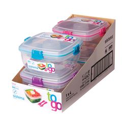 Sistema To Go 37.1 oz Assorted Salad Container 1 pk
