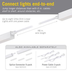Armacost Lighting 3 in. L White Plug-In LED Tape Light Connector 5 pk