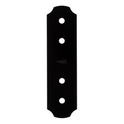 National Hardware Hartley Storm Shine Black Steel Flat Strap 1 pk