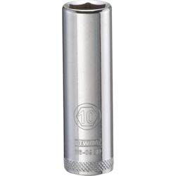DeWalt 10 mm X 1/4 in. drive Metric 6 Point Deep Socket 1 pc