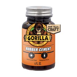 Gorilla Craft High Strength Clear Rubber Cement 4 oz