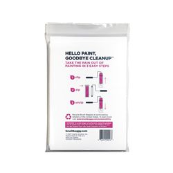 BrushBaggy 6 in. W X 12.75 in. L Clear Polypropylene Paint Roller Cover Baggy
