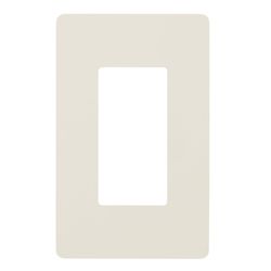 Faith Ivory 1 gang Thermoplastic Decorator Screwless Wall Plate 120 pk