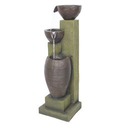 Alpine Polyresin Assorted Fountain with LED Light