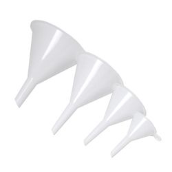 Chef Craft White Plastic Funnel Set