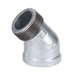 STZ Industries 1-1/2 in. FIP each X 1-1/2 in. D MIP Galvanized Malleable Iron 45 degree Street Elbow
