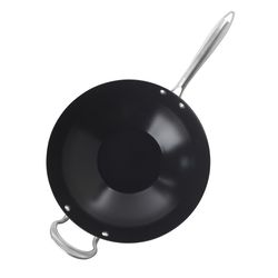 Nordic Ware Aluminized Steel Wok 14 in. Black