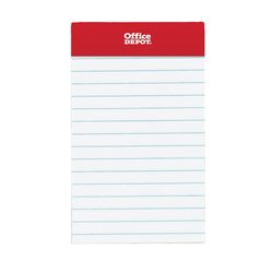 Office Depot 3 in. W X 5 in. L Wide Ruled Glue Top White Perforated Legal Pad