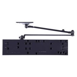 Brinks Commercial Matte Black Metal Hydraulic Adjustable Door Closer Grade 1
