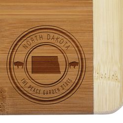 Totally Bamboo State Stamp 8 in. L X 5.75 in. W X 0.5 in. Bamboo Cutting Board
