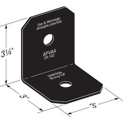 Simpson Strong-Tie OA Avant Collection 3 in. W X 8-1/4 in. L Steel Angle