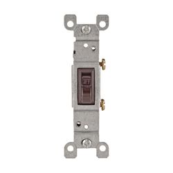 Leviton 15 amps Toggle Switch Brown 1 pk