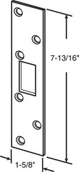 Prime-Line 7.81 in. H x 1.625 in. L Brass-Plated Steel Deadbolt Strike