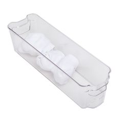 Dial Industries Clear Organizer Bin 3.75 in. H X 4.25 in. W X 14.50 in. D Stackable