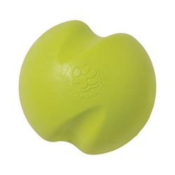 West Paw Zogoflex For Dog Green Plastic Jive Ball Dog Toy Small 1 pk