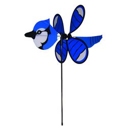 In The Breeze Blue Polyester 23 in. H X 18.5 in. L X 12 in. W Jay Baby Garden Stake Spinner