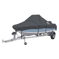 Classic Accessories StormPro Polyester 240 in. L X 130 in. W Boat Cover Gray