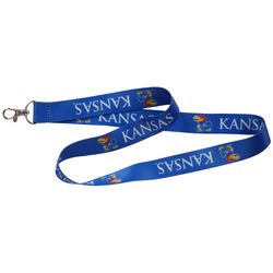 HILLMAN NCAA Polyester Multicolored Coined-Edge Split Lanyard
