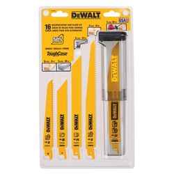 DEWALT Bi-Metal Reciprocating Saw Blade Set Assorted TPI 16 pc