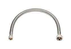Ace 7/16 in. Compression X 1/2 in. D FIP 16 in. Braided Stainless Steel Supply Line