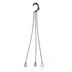 Crescent Too Brown Plastic Plant Hook 1 pk