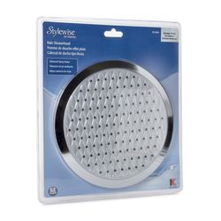 Keeney Stylewise Polished Chrome Plastic 1 settings Rainshower Showerhead 1.8 gpm