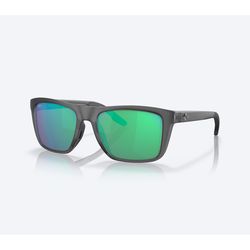 Costa Mainsail Sunglasses Men's Gray Frame Green Mirror 580G Lens Polarized
