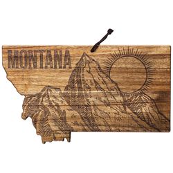 Totally Bamboo Rock and Branch 16 in. L X 9.5 in. W X 0.6 in. Bamboo Montana State Serving & Cutting
