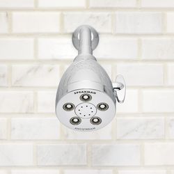 Speakman AnyStream Polished Chrome Plastic 3 settings Showerhead 2.5 gpm