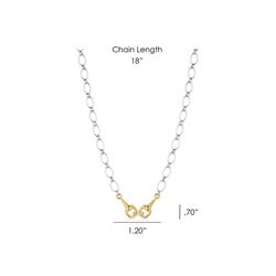 Montana Silversmiths Women's AQHA Two-Toned Gold/Silver Necklace