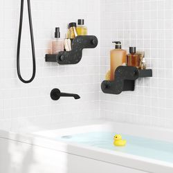 Umbra Black Plastic Shower Basket