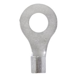 Jandorf 12-10 Ga. Uninsulated Wire Ring Terminal Silver 5 pk