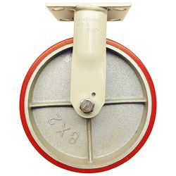 The Fairbanks Company 8 in. D Polyurethane Rigid Caster 1200 lb 1 pk