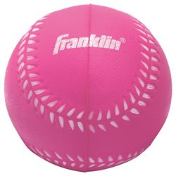 Franklin Air Tech Pink/White PVC Baseball Glove 1 pk