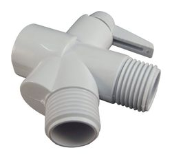 Ace White Plastic Shower Diverter