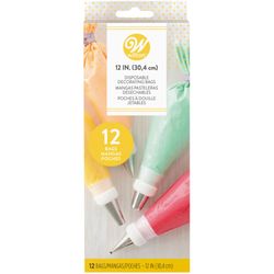 Wilton Plastic Piping Bags 12 ct