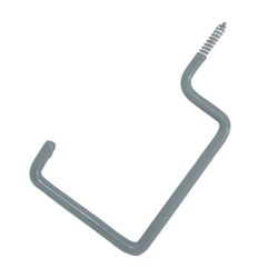 Crawford 7.17 in. L Vinyl Coated Gray Steel Large Storage Hook 20 lb. cap. 1 pk