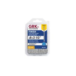 GRK Fasteners No. 8 in. X 2-1/2 in. L Star Trim Head W-Cut Trim Screws