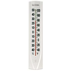 La Crosse Technology Thermometer Plastic White 15.15 in.